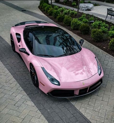 Pink Ferrari, New Luxury Cars, Pink Cadillac, Girly Car, Lux Cars, Ferrari Car, Pink Car, Classy Cars, Pretty Cars