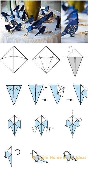 Origami Kutu, Diy Origami Home, Diy Origami Home Decor, Origami Decor, Origami Home Decor, Vika Papper, Creative Origami, Origami Diagrams, Tutorial Origami