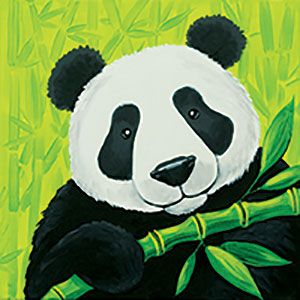Social Artworking Canvas Painting Design - Panda Bear Pre Drawn Canvas For Painting, Canvas Paint Party, Pre Drawn Canvas, Canvas For Painting, Social Artworking, Diy Rhinestone Crafts, Panda Painting, Sip And Paint, Paint Your Pet