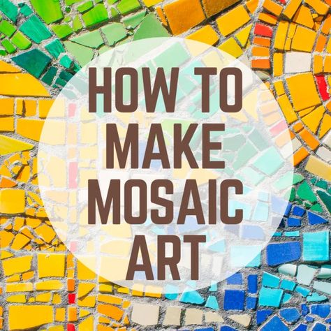 How To Break Tiles For Mosaic, Diy Mosaic Garden Stones, Nature Mosaic Art, Outdoor Wall Mosaic Ideas, Mosaic Outdoor Wall, How To Make Mosaic Art Projects, Mosaic Craft Ideas, Beginner Mosaic Projects, Mosaic Glass Art Ideas