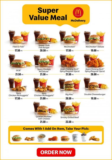 McDonald's McDelivery Super Value Meals Promotion Mcdo Menu Philippines, Menu Mcd, Mcdo Menu, Burger Bangor, Mcdonalds Order, Kfc Inspired Recipes, Mcdonalds Food, Burger Kitchen, Food Fast Food