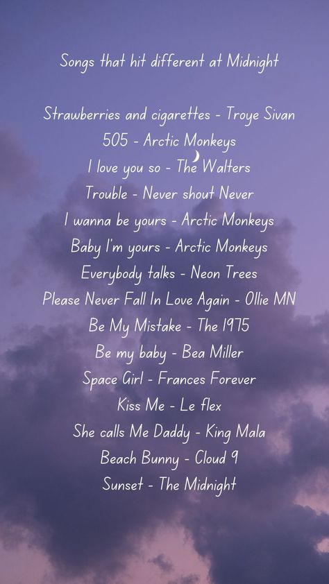 Songs To Listen To When, 505 Arctic Monkeys, Bea Miller, Everybody Talks, Never Fall In Love, Baby Songs, Falling In Love Again, Music Mood, Mood Songs