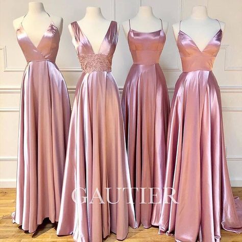 Long Pink Bridesmaid Dresses, A Line Plus Size, Pink Bridesmaid Dresses Long, Dresses For Wedding Party, Cute Bridesmaid Dresses, Blush Prom Dress, Cheap Bridesmaid Dresses Online, Dress Gowns, Simple Bridesmaid Dresses