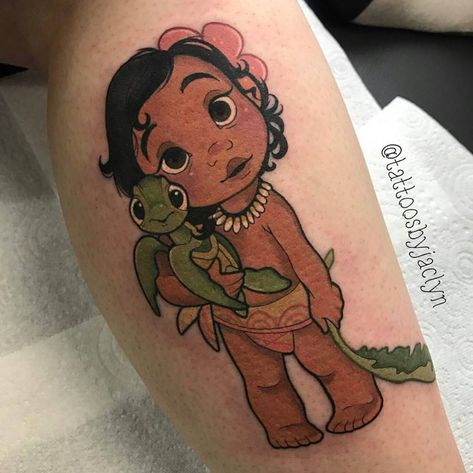 Maui Tattoos Moana, Rebecca Tattoo, Moana Tattoos, Maui Tattoo, Tattoos Disney, Body Tattoo Design, Baby Moana, Sea Turtle Tattoo, Tattoos For Black Skin