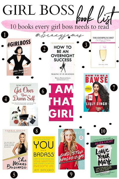 Books To Read For Book Club, Need To Read Books, Books To Read To Become That Girl, Books I Need To Read, Books To Become That Girl, That Girl Books To Read, Girlboss Books, Must Read Books For Women, Girlboss Book