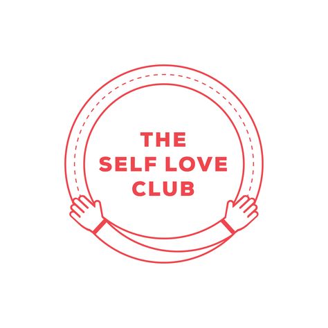 Minimal 'Self Love Club' emblem logo designed by The Binding Health Club Logo, Self Love Branding, Self Love Logo, Wellbeing Logo, Club Logo Design, Minimal Branding Design, Minimal Branding, Doodle Art Journals, Love Logo