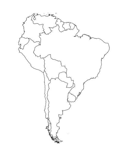 map of south american countries Montessori, America Continent Map, World Map Coloring Page, Latin America Map, America Outline, South America Continent, South America Map, Continents And Oceans, Flag Coloring Pages