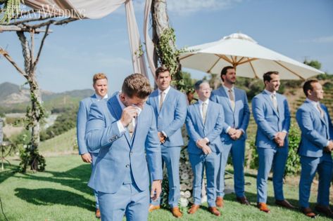 Gray Groomsmen, Blue Groomsmen Suits, Blue Groomsmen, Groom Suit Grey, Wedding Groomsmen Attire, Grooms Suit, Suits Groom, Groomsmen Grey, Light Blue Suit