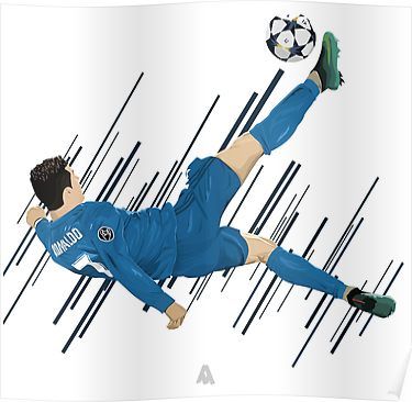 Pai, Ronaldo Bicycle Kick Drawing, Ronaldo Bicycle Kick, Ronaldo Images, Bicycle Drawing, Scissor Kicks, Bicycle Kick, Design Art Drawing, Cute Sketches