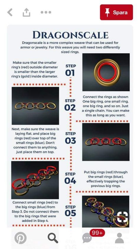 Easy Chainmaille Patterns, Chainmaille Patterns, Chain Maille Patterns, Chainmaille Tutorial, Diy Beading, Chain Maille Jewelry, Wire Jewelry Designs, Chain Maille, Handmade Ideas