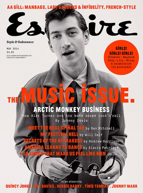 Esq_alexturner Esquire Magazine Cover, Esquire Cover, Esquire Uk, Magazine Wall, Esquire Magazine, Smart Men, Magazine Cover Design, Publication Design, Music Magazines