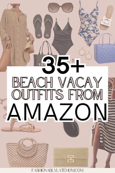 Upgrade your beach vacation wardrobe with trendy outfits from Amazon. Whether you're lounging by the shore or exploring coastal towns, our collection of beach vacation clothes has you covered. From casual beach trip outfits to chic evening looks, find everything you need to make a stylish statement on your next getaway. Shop now and start planning your beach adventure! Pack For Beach Vacation Outfits, Casual Beach Outfits Women, Florida Beach Outfits, Amazon Beach Vacation Outfits, Beach Vacation Outfits Over 40, Beach Vacation Clothes, Beach Vacation Wardrobe, Beach Resort Outfits, Beach Outfits Women Vacation