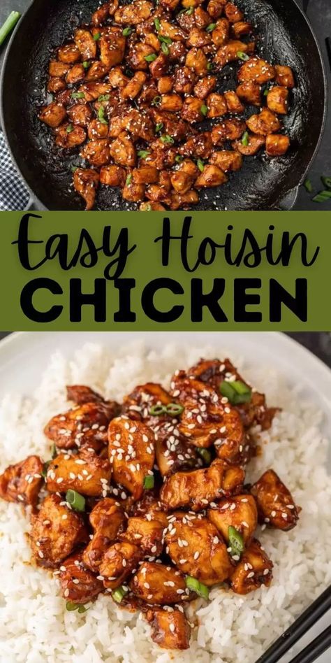 Essen, Hoisin Chicken Stir Fry, Stir Fry Sauce With Hoisin, Easy Summer Chicken Breast Recipes, Boneless Skinless Chicken Thigh Recipes Stir Fry, Recipe Using Hoisin Sauce, Asian Chicken Breast Recipes, Tray Meals, Recipes With Hoisin Sauce