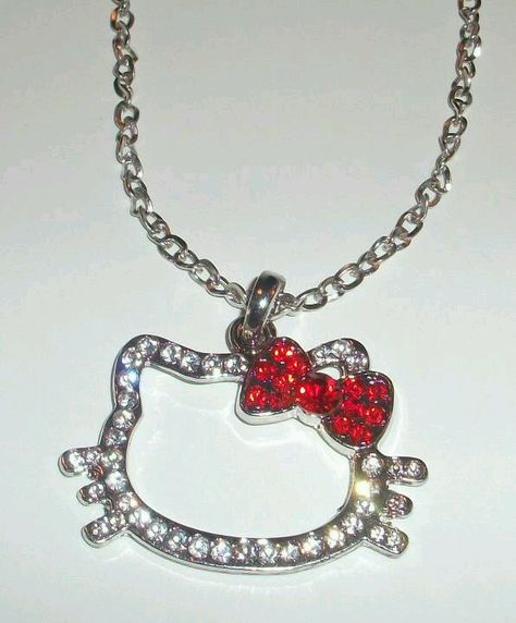 Hello Kitty Things, Bedazzled Stuff, Hello Kitty Necklace, Kitty Necklace, Hello Kitty Merchandise, Sell Jewelry, Hallo Kitty, Hello Kitty Rooms, Hello Kitty Jewelry