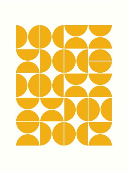 Mid Century modern geometric shapes simple geometric graphic design abstract minimalist retro vintage pattern illustration Scandinavian Nordic yellow  Also buy this artwork on wall prints apparel and stationery. #moderngarden #mid #century #modern #garden Retro Shapes Graphics, Mid Century Modern Geometric Pattern, Graphic Design Pattern Geometric, Mid Century Design Graphic, Geometric Patterns Design, Scandinavian Pattern Geometric, Mid Century Modern Prints, Mid Century Patterns, House Graphic Design