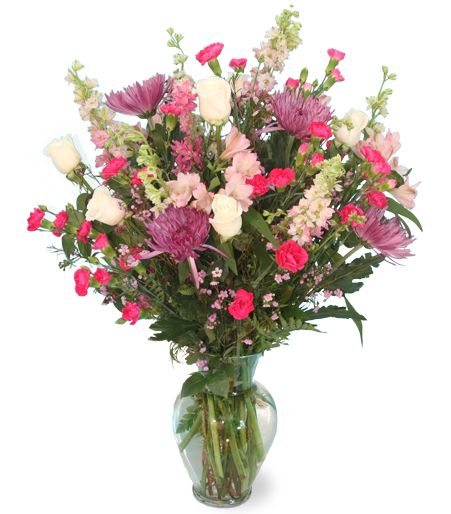 Love and Romance Flowers | Florist One Holland Flowers, Pink Alstroemeria, Pink Larkspur, Romance Flowers, Classic Vase, New Baby Flowers, Paris Flowers, City Flowers, Get Well Flowers