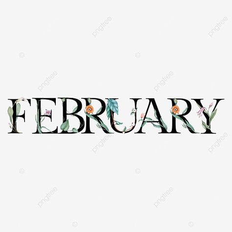 February Clipart, February Month, Calendar Vector, Calendar Icon, February 1st, Text Png, Map Background, Woman Card, Text Background