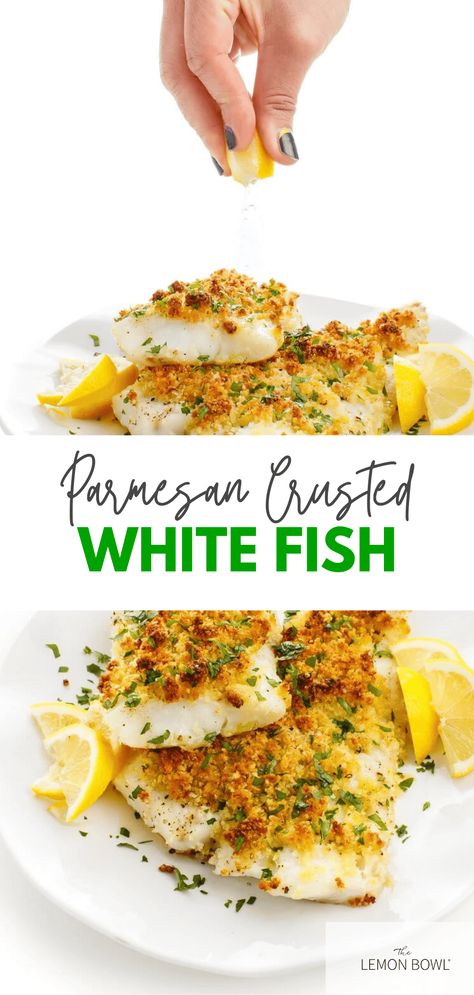 Essen, Baked White Fish, Best Fish Recipes, Seafood Dinner Recipes, Hp Sauce, Fish Recipes Baked, White Fish Recipes, Fish Dinner Recipes, Lemon Bowl
