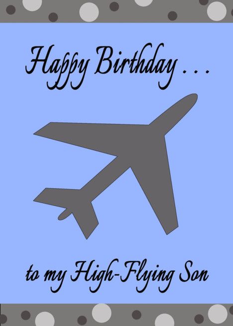 Happy Birthday Pilot, Pilot Gifts Boyfriend, Airplane Card, 20th Birthday Wishes, Air Force Birthday, Son Birthday, Planes Birthday, Happy Birthday Cards Handmade, Gifts Boyfriend