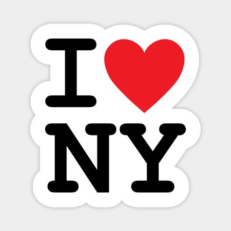 I Love NY -- Choose from our vast selection of magnets to match with your desired size to make the perfect custom magnet. Pick your favorite: Movies, TV Shows, Art, and so much more! Available in two sizes. Perfect to decorate your fridge, locker, or any magnetic surface with. I Love Ny Sticker, Laptop Stickers Disney, Macbook Case Stickers, I Heart New York, Mac Stickers, Suitcase Stickers, Sticker Design Inspiration, College Stickers, Cute Laptop Stickers