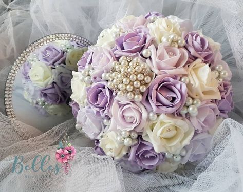 Excited to share the latest addition to my #etsy shop: Lilac Lavender purple Crystal Sparkle Pearl Brides Artificial wedding flower Brooch Bridal Bouquet Vintage http://etsy.me/2DbzSeA Lavender Quince Bouquet, Purple Bouquets Quince, Bridal Bouquet Vintage, Pearl Bouquet Wedding, Brooch Bridal Bouquet, Lavender Quince, Quinceanera Bouquet, Purple Quince, Vintage Bridal Bouquet