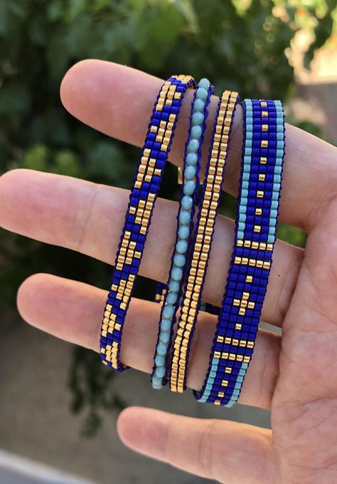 Wrap Armband, Bead Loom Designs, Bracelet Miyuki, Loom Jewelry, Trending Bracelets, Loom Bracelet Patterns, Miyuki Bracelet, Loom Bracelet, Gift Bracelet