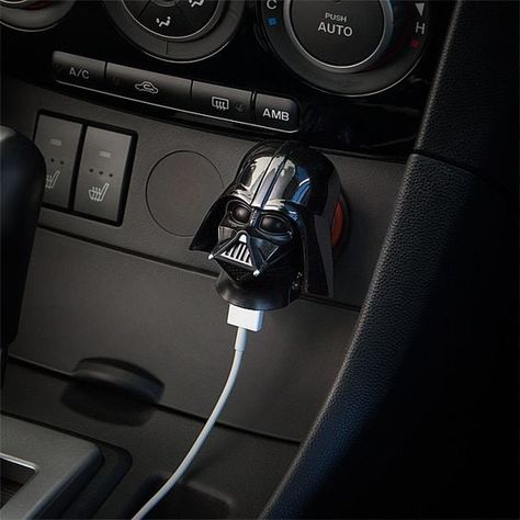 Slide 25 of 30 Man Stuff, Dart Vader, Gifts For Techies, Vader Helmet, Darth Vader Helmet, Car Things, Dark Vador, Think Geek, Car Usb