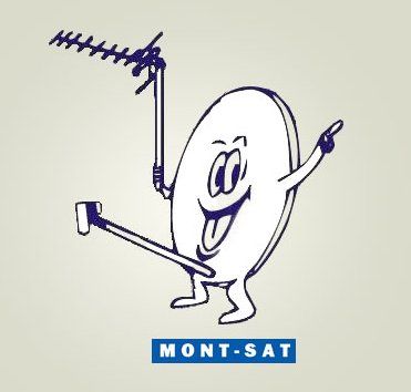Mont-Sat is a Polish company whose technicians are more than happy to install a satellite in your home or business. It’s never changed its peppy logo. Humour, Logo Fails, Bad Logo Design, Bad Logos, Funny Logo, Design Fails, Corporate Logo, Bad Design, Best Logo Design