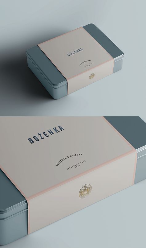 Wes Anderson Packaging Design, Cheesecake Logo Design, Bakery Box Design, Cookies Box Packaging Design, Bakery Packaging Ideas, Blue Packaging Design, Cookie Packaging Design, Luxury Product Packaging, Cookies Packaging Design