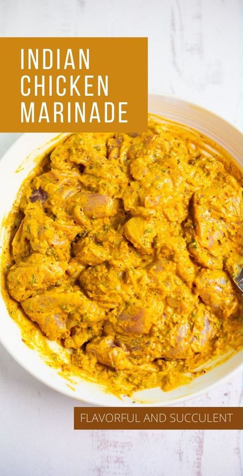 Essen, Chicken Marinade Healthy, Indian Chicken Marinade, Chicken Marinade Yogurt, Curry Chicken Marinade, Chicken Tikka Marinade, Yogurt Curry Chicken, Curry Marinade, Chicken Breast Marinade Recipes