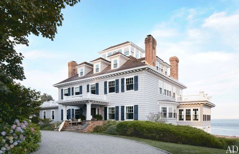 New England Mansion, Rhode Island Mansions, Rhode Island Beaches, Island Beach House, Nantucket Home, Gay Dads, New England Homes, Inspired Living, Island Beach