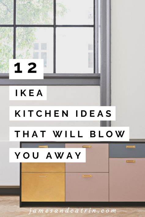 Ikea kitchens are great value and you can create a stunning kitchen. See these amazing Ikea kitchens, some with hacks and some without. Ikea kitchen hack ideas as well as just great Ikea kitchen design. #ikeakitchens #ikeakitchenideas #ikeakitchenhack #ikeahacks #kitchenideas #kitchendesign #ikea #customkitchen #jamesandcatrin Ikea Kitchen Base Cabinets, Ikea Hack Kitchen Bench, L Shaped Ikea Kitchen, Ikea Kitchen Knoxhult Ideas, Simple Ikea Kitchen, Ikea Tiny Kitchen Ideas, Ikea Storage Kitchen, Ikea Sektion Pantry Hack, Minimal Ikea Kitchen