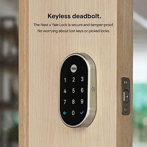 Smart Doorbell, Deadbolt Lock, Front Door Locks, Lost Keys, Smart Door Locks, Google Nest, Smart Door, Security Tips, Home Protection