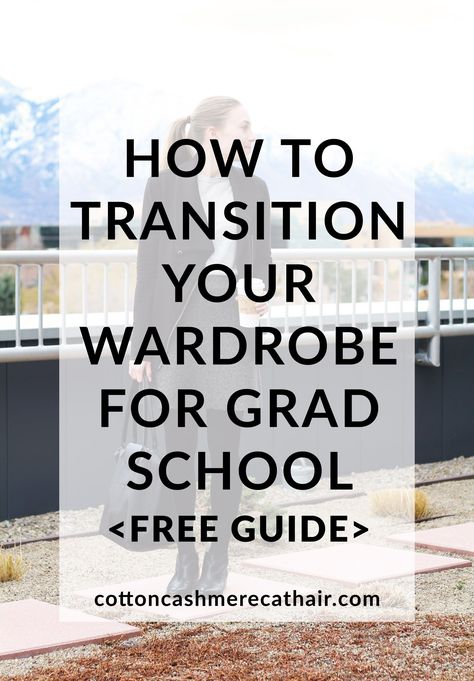 how to update your wardrobe for grad school | grad school style | what to wear in grad school | grad school fashion | graduate school outfit ideas | outfits for school | free guide | Cotton Cashmere Cat Hair Grad School Wardrobe, Grad School Fashion, Grad School Orientation Outfit, Grad Student Aesthetic Outfit, Grad School Outfit Summer, Grad School Motivation, First Day Of Grad School Outfit, Grad School Outfits, Graduate School Outfits
