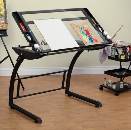 Home Art Studios, Rangement Art, Drawing Desk, Art Studio Room, Art Studio Design, Drafting Table, Drawing Table, Art Studio At Home, Table Color