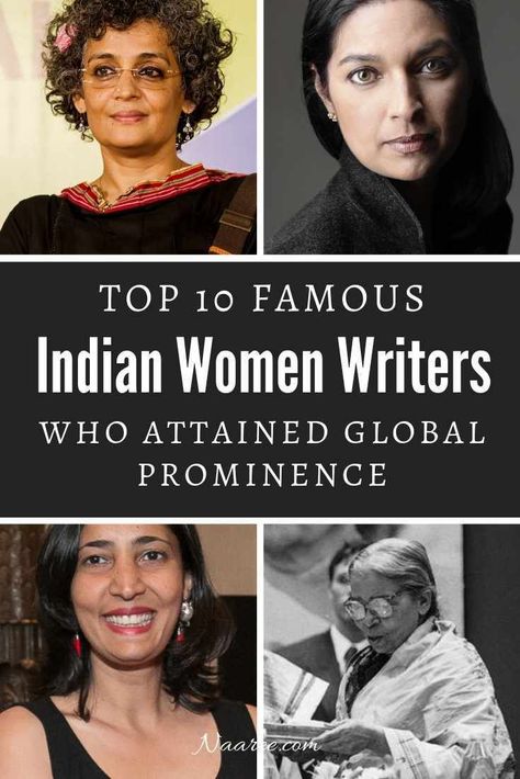 These 10 Indian women writers have, over the ages, given voice to multicultural concerns and have been lauded the world over. Read about these famous women writers and learn about these women writers novels and women writers literature #writers #Indian #women #famous #novels #literature Writers And Poets, Famous Indian Artists, Indian Authors, Famous Writers, Indian Face, Woman Authors, Woman Power, Famous Novels, Women Writers