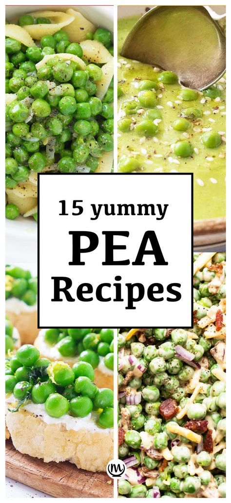 Four different pea recipes from pasta to soup, from crostini to salad. Can Peas Recipe, Fresh Peas Recipe, English Peas Recipe, Fresh Pea Recipes, Green Peas Recipes, Pea Salad Recipes, Pasta With Peas, Mushy Peas, English Peas