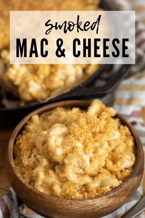 Smoker Cooking, Smoker Mac And Cheese, Smoker Grill Recipes, Pellet Smoker Recipes, Traeger Cooking, Smoked Mac And Cheese, Traeger Grill Recipes, Macaroni Cheese Recipes, Perfect Kiss