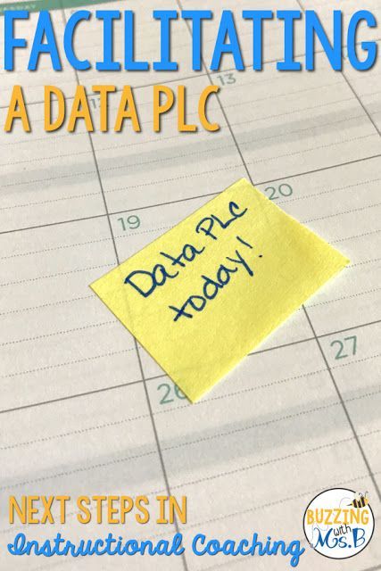 Buzzing with Ms. B: Facilitating a Data PLC: Part Two of the "Next Steps in Instructional Coaching" series - A Data PLC happens when you have some data and you need to look at it as a group and make some observations and decisions about it! In order Plc Professional Learning Communities, Instructional Rounds, Instructional Coaching Tools, Math Instructional Coach, Academic Coaching, Data Driven Instruction, Instructional Coach, Professional Learning Communities, Leadership Development Program
