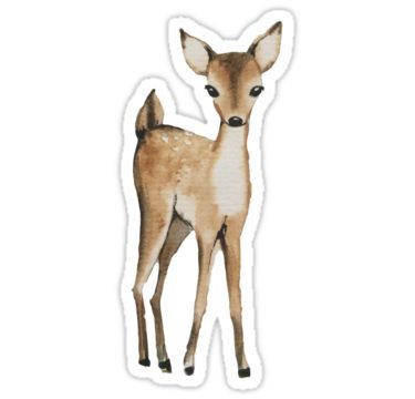 Cottagecore Png, Deer Sticker, Handmade Journals Diy, Creativity Ideas, Cute Laptop Stickers, Gentle Fawn, Wedding Cards Handmade, Vintage Deer, Animal Stickers