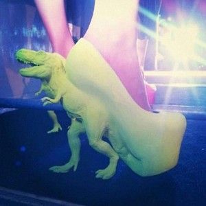I’m Sorry, But I Don’t Know Where You Can Buy These Shoes Where the Heel is A T-Rex Tumblr, Poorly Dressed, Dinosaur Shoes, Ugly Shoes, Crazy Shoes, T Rex, Being Ugly, The Well, Me Too Shoes