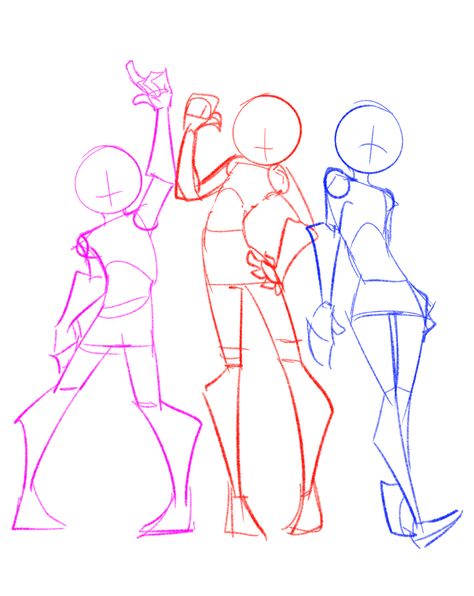 thank you shaminbeca Template Poses Drawing, Lazy Poses Drawing, Bestie Drawing Base, 5 People Pose Reference, Drawing Bases 4 People, Unique Poses Drawing, Fist Clenched Reference, Ych 2 Friends, Sibling Pose Reference Drawing