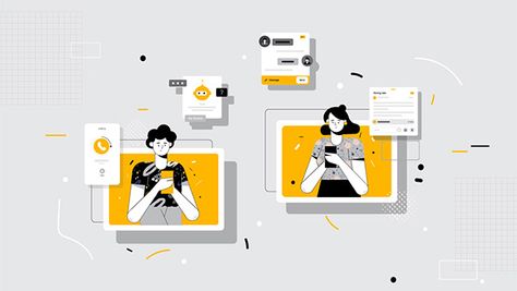 Product Explainer Video | UpSend on Behance Explainer Video Illustration, Explainer Video Motion Graphics, Corporate Stickers, Motion Reference, Saas Product, Infographic Video, Cartoon Characters As Humans, Illustration Reference, Animation Inspiration