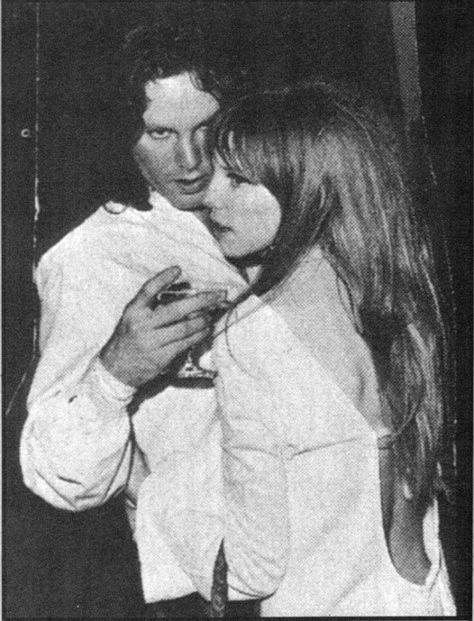 That pretty backless white dress worn at The Beard & Coconut Grove | Pamela Courson Inspirations Pam Morrison, Jim Morison, Pamela Courson, Ray Manzarek, White Backless Dress, Jim Pam, The Doors Jim Morrison, The Doors Of Perception, Hippie Man