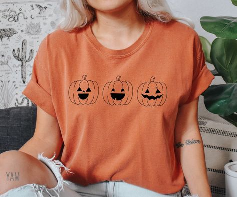 Halloween Comfort Colors Shirt Pumpkins Tshirt Pumpkins | Etsy Canada