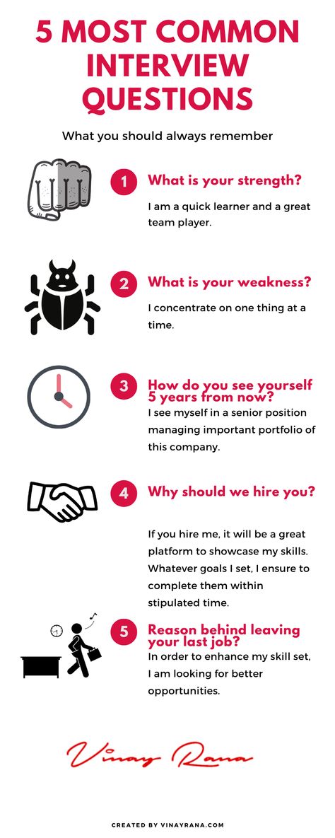 Want to feel more confident in interview. Here are the 5 most common interview questions with smart answers. Personal Interview Questions, Mcdonalds Interview Questions, Smart Interview Questions, Html Interview Questions, Job Interview Questions And Answers Tell Me About Yourself, Questions To Ask In Job Interview, Interview Vocabulary English, Teacher Interview Questions To Ask, Jobs Interview Tips