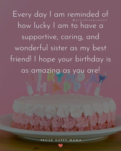 Wish your sister a happy birthday with one of these best birthday wishes for sister and help her feel the love on her special day! Here you’ll find the best happy birthday wishes for sister, sister birthday quotes, msg for sister birthday, funny birthday wishes for sister, emotional birthday wishes for sister, short birthday wishes for sister, special birthday wishes for sister, and more! #birthdaywishes #happybirthdaysister #birthdayquotes #sisterbirthday Birthday Wishes To Soul Sister, Soul Sister Birthday Wishes, Birthday Msg For Friend, Birthday Msg For Sister, Special Sister Birthday Quotes, Special Birthday Wishes For Sister, Funny Birthday Wishes For Sister, Best Birthday Wishes For Sister, Emotional Birthday Wishes