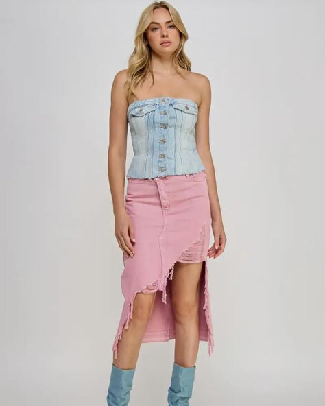 Distressed Skirt Coming Soon!! 🔜 #new #pink #trending Pink, Skirt, Distressed Skirt, Coming Soon, Quick Saves