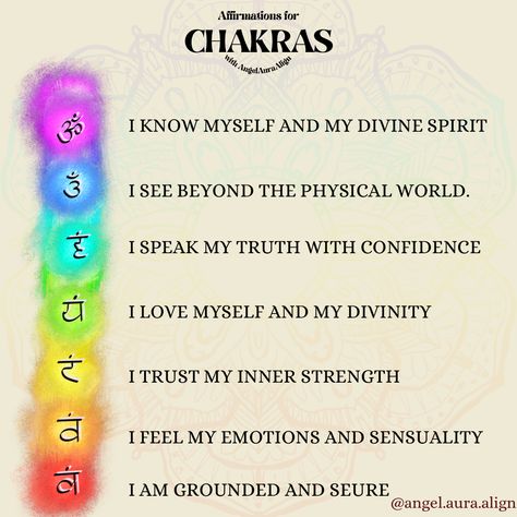 Chakras And Affirmations, Seven Chakras Affirmations, Affirmations For Every Chakra, Affirmations For The Chakras, Affirmations For All 7 Chakras, Mantras For Each Chakra, All Chakras Affirmations, Affirmations By Chakra, Chakras I Am I Feel