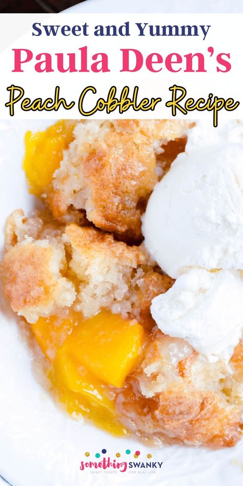 Pie, No Stir Peach Cobbler, Individual Peach Cobbler Easy, Upside Down Peach Cobbler, The Best Peach Cobbler Recipe, Peach Cobbler With Can Peaches, Easy Desserts To Bring To A Party, Pioneer Woman Peach Cobbler, Cobbler Crust Recipe